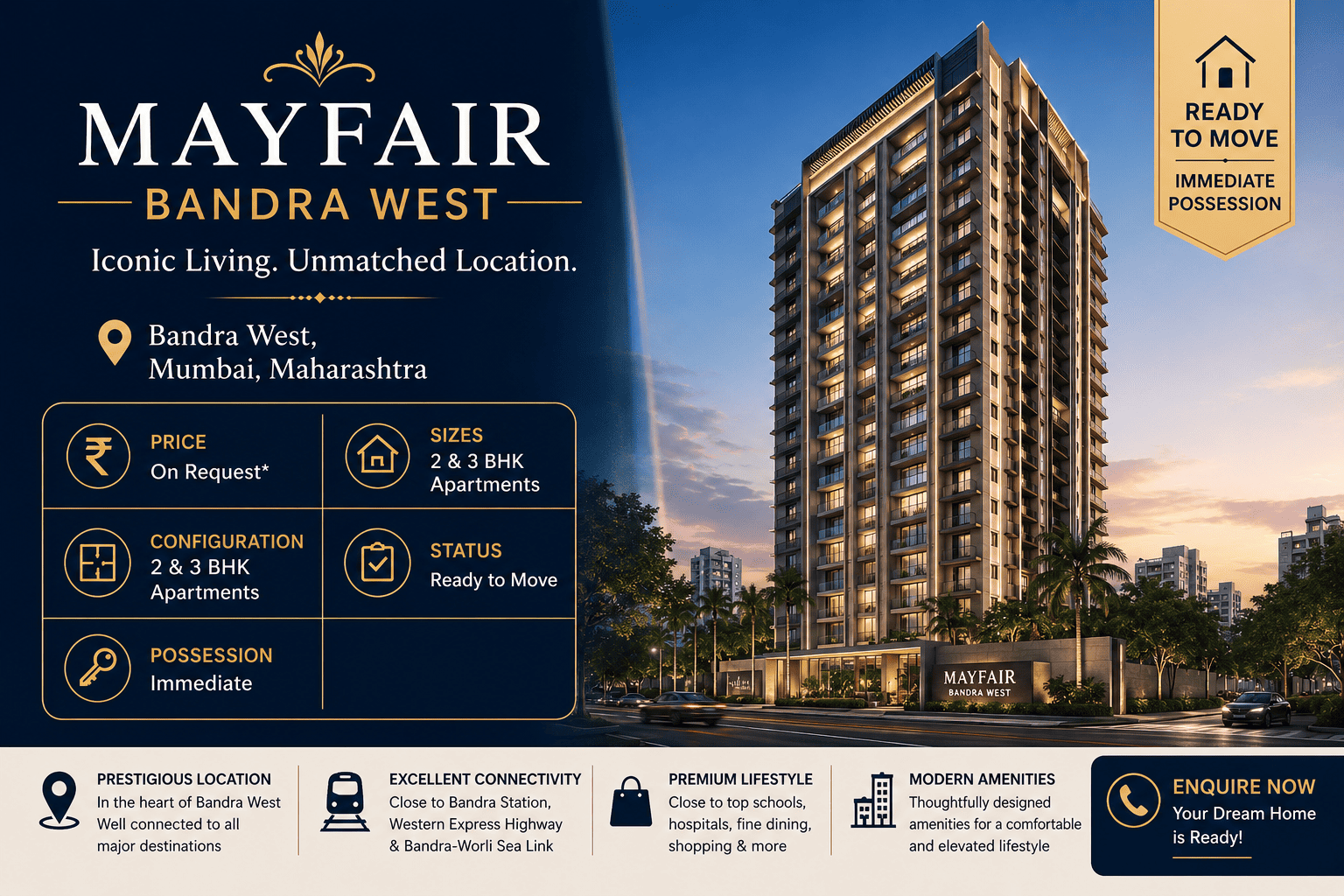 Mayfair Bandra West - Premium 2 & 3 BHK Apartments in Mumbai