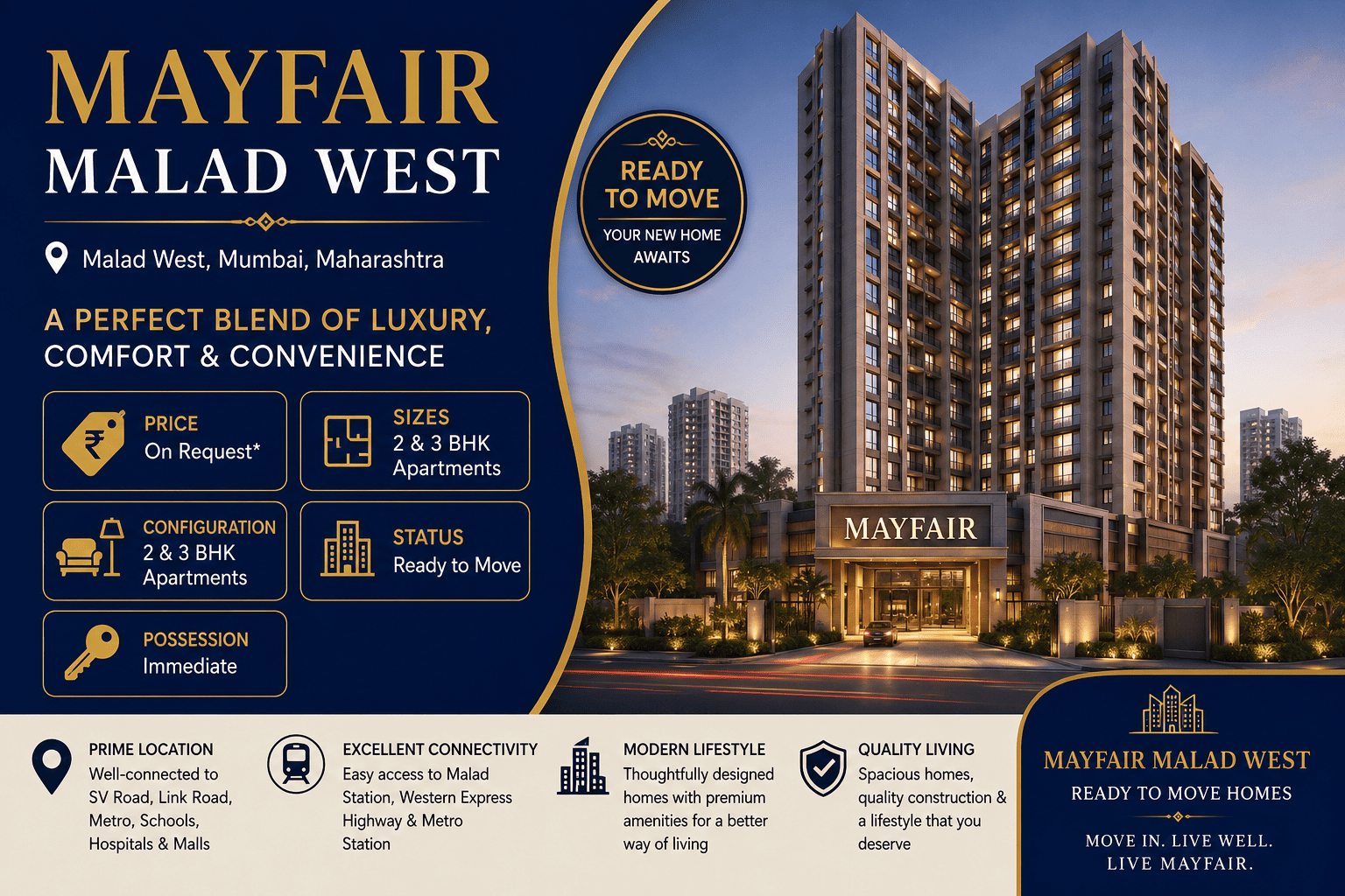 Mayfair Malad West - Premium 2 & 3 BHK Apartments in Mumbai