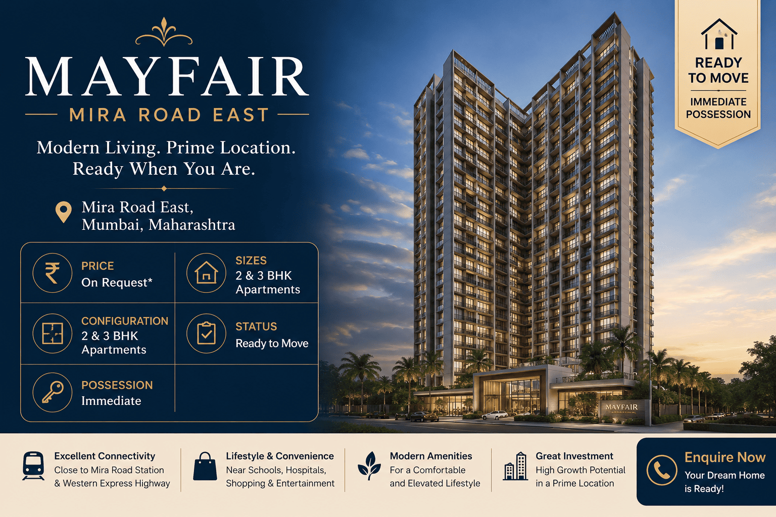 Mayfair Mira Road East - Premium 2 & 3 BHK Apartments in Mumbai