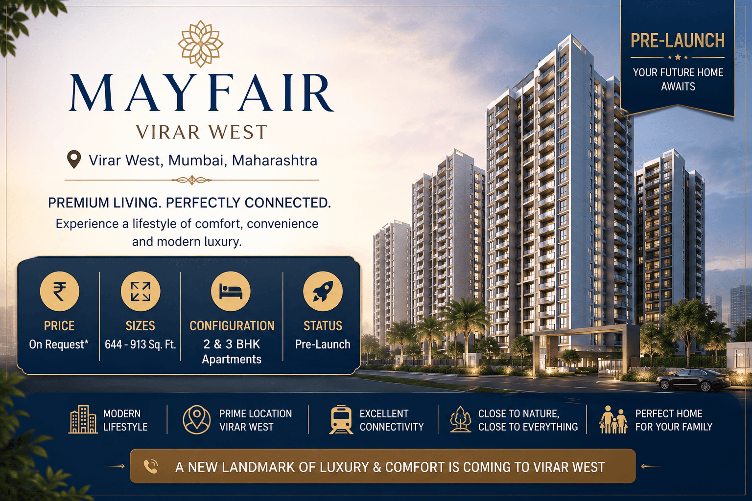 Mayfair Virar West - Premium 2 & 3 BHK Apartments in Mumbai