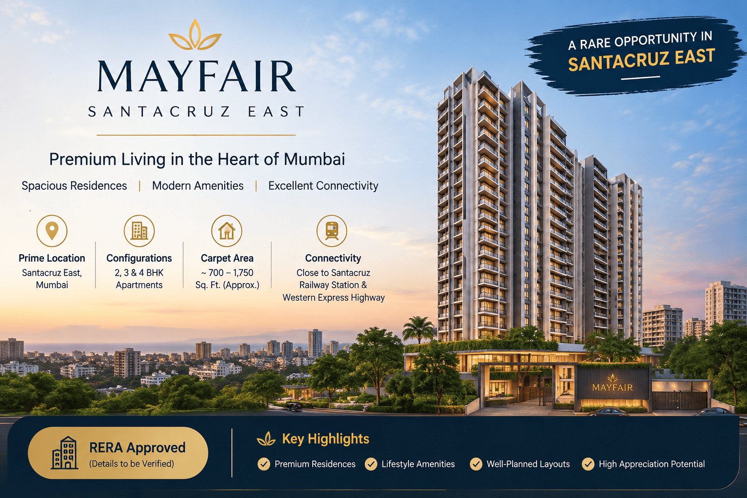 Mayfair Santacruz East - Premium 2 & 3 BHK Apartments in Mumbai